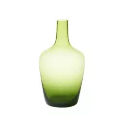 Carafe Vases en Verre, Verre soufflé – Couleur Vert – 10 x 10 x 24 cm