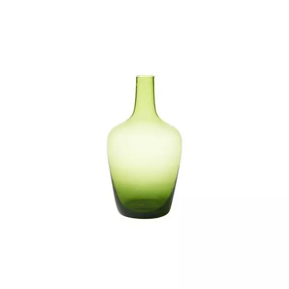Carafe Vases en Verre, Verre soufflé – Couleur Vert – 10 x 10 x 24 cm