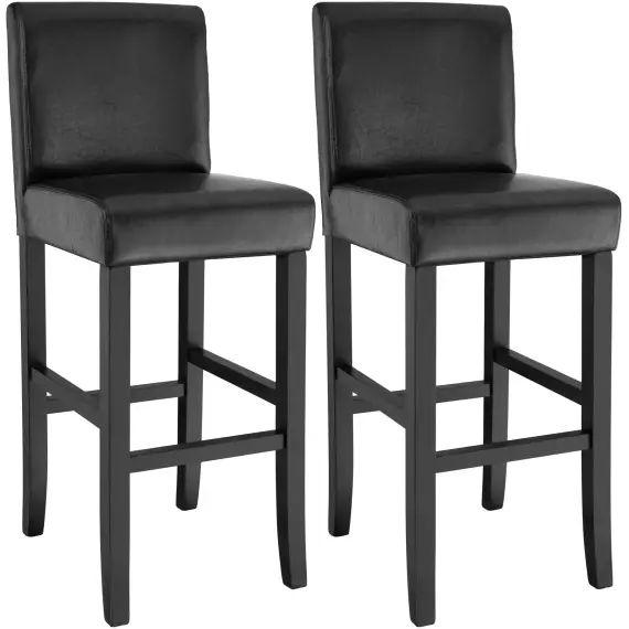 Lot de 2 chaises de bar noir