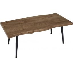 Table basse bois et fer L100cm