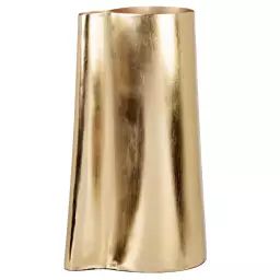 Vase en fer doré H27