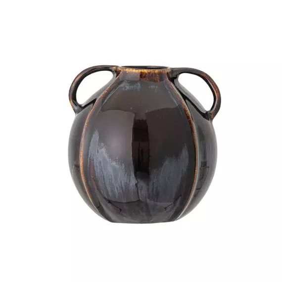 Vase Vases en Céramique, Céramique émaillée – Couleur Marron – 18.17 x 18.17 x 15 cm