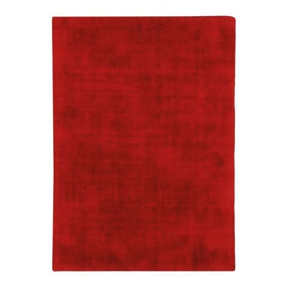 Tapis aspect velours rouge 120×170