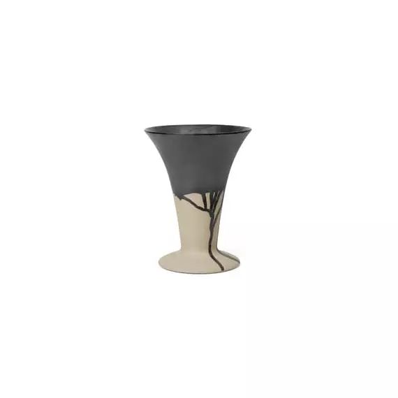 Vase Vases en Céramique, Porcelaine – Couleur Noir – 26.5 x 26.5 x 23 cm