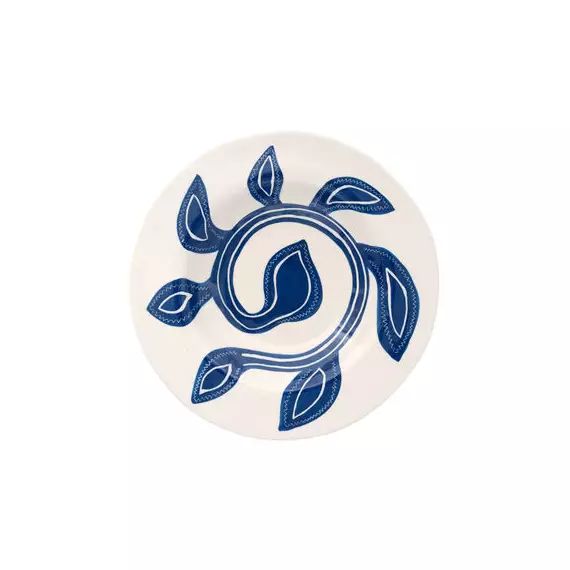 Assiette Vaisselle en Céramique, Grès – Couleur Bleu – 26 x 26 x 3 cm – Designer Laëtitia Rouget