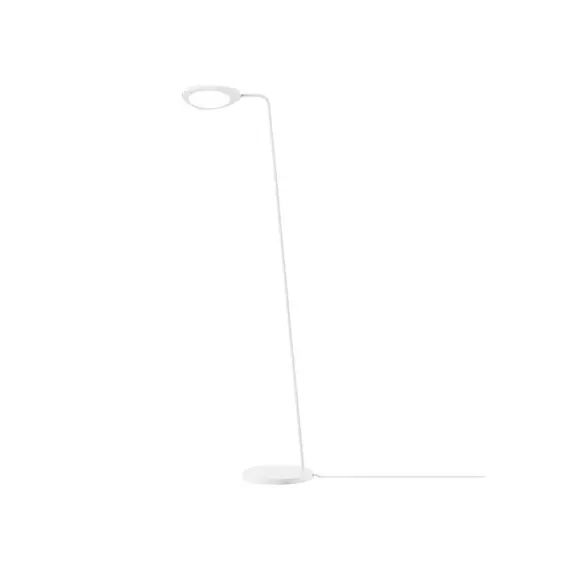 Lampadaire Leaf en Métal, Aluminium – Couleur Blanc – 18.5 x 15.5 x 118 cm – Designer Broberg & Ridderstrale