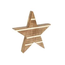 Étoile décorative en bois H23