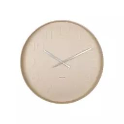 Mr. Brown – Horloge murale ronde ø51cm – Couleur – Beige