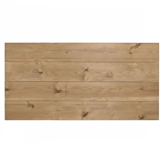 Tête de lit lames horizontales en bois chêne foncé 120x60cm