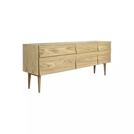 Buffet Reflect en Bois, Chêne – Couleur Bois naturel – 50 x 179.8 x 69.4 cm – Designer Søren Rose Studio