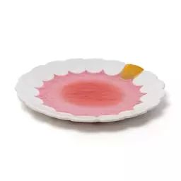 Assiette de présentation Holy Smokes en Céramique – Couleur Rose – 24.99 x 24.99 x 5 cm – Designer Studio Job