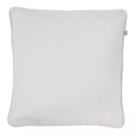 Housse de coussin gris en velours-45×45 cm uni