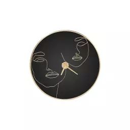 Horloge 60 cm Lina coloris noir