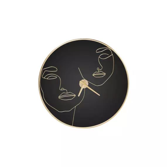 Horloge 60 cm Lina coloris noir