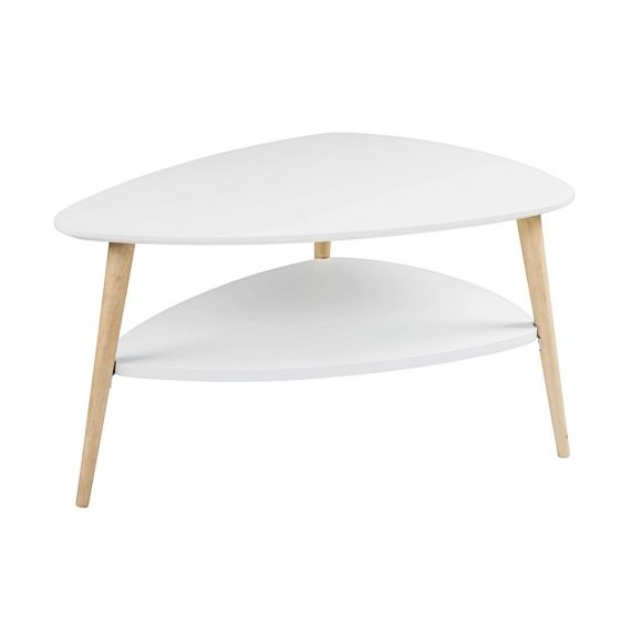 Table basse style scandinave blanche Spring