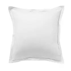 Taie d’oreiller réversible 65×65 blanc en satin de coton