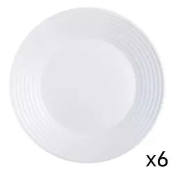 6 assiettes blanche Harena 25cm – Luminarc
