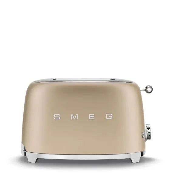Toaster 2 tranches années 50 mat en acier or