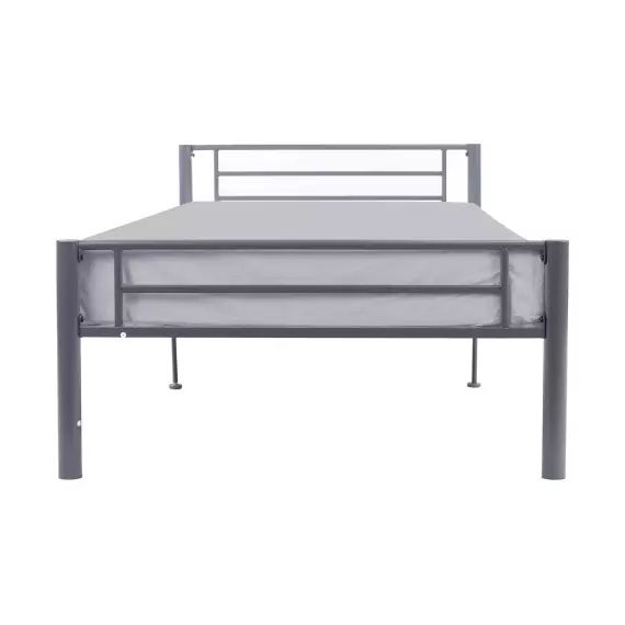 Lit simple 90×190 cm OLE coloris gris