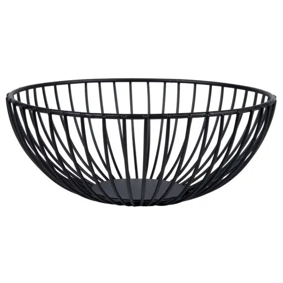 Corbeille filaire en métal noir D21