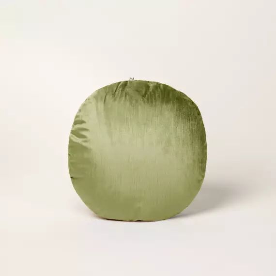 Housse de coussin CASTIGLIONE olivine et taupe – VERT