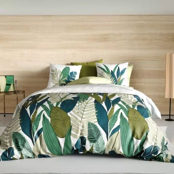 Parure de lit 2 places coton à motif 220×240 cm