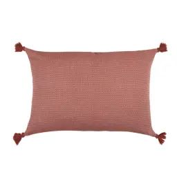 Housse de coussin coton 50×30 tomette