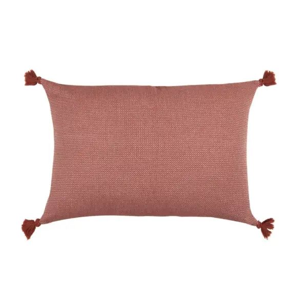 Housse de coussin coton  50×30 tomette
