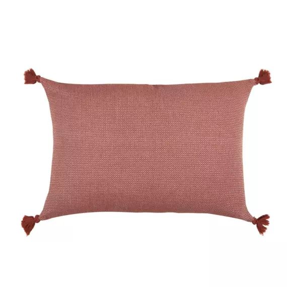 Housse de coussin coton  50×30 tomette