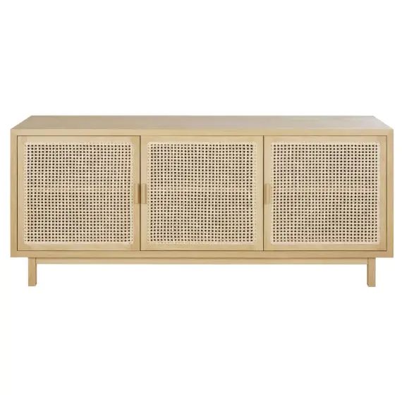 Buffet 3 portes cannage en rotin