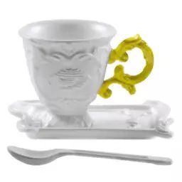 Tasse à café I-Wares en Céramique, Porcelaine – Couleur Jaune – 13 x 10 x 7 cm – Designer Selab