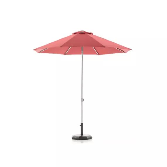 Parasol aluminium diamètre 250 cm rouge – puerto rico