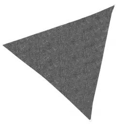 Toile ombrage polyéthylène triangulaire gris 300x300x300cm