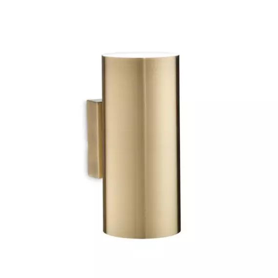 Applique murale cylindrique haut et bas laiton bruni