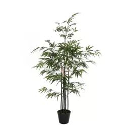 Bambou artificielle vert en pot H120