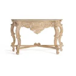 Console bois manguier blanc vieilli