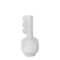 Vase Vases en Céramique, Grès émaillé – Couleur Blanc – 24.99 x 24.99 x 29.8 cm