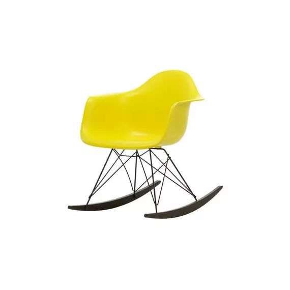 Rocking chair Eames Plastic Armchair en Plastique, Acier laqué époxy – Couleur Jaune – 63 x 82.77 x 76 cm – Designer Charles & Ray Eames