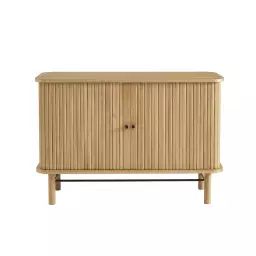 Buffet  frêne portes tambour 110cm