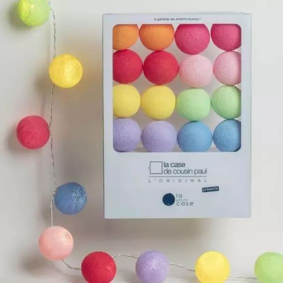 LA PETITE CASE-Coffret Guirlande lumineuse 16 Boules LED avec timer La Petite Case L2,9m