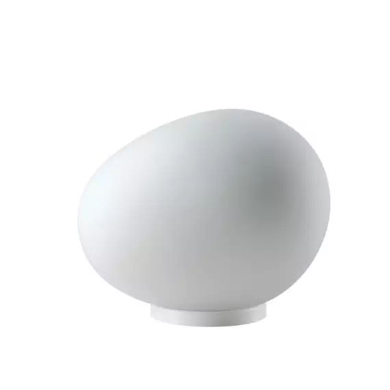 GREGG MEDIA-Lampe à poser avec Dimmer Métal & Verre Soufflé H26cm