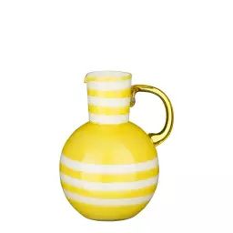 Vase en verre jaune H21