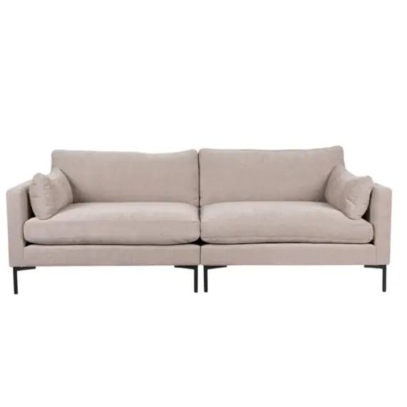 Canapé 3 places en tissu beige