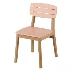 Chaise de jardin enfant en bois d’acacia rose