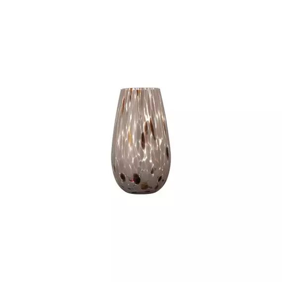 Vase Vases en Verre, Verre soufflé bouche – Couleur Marron – 14.5 x 14.5 x 25 cm