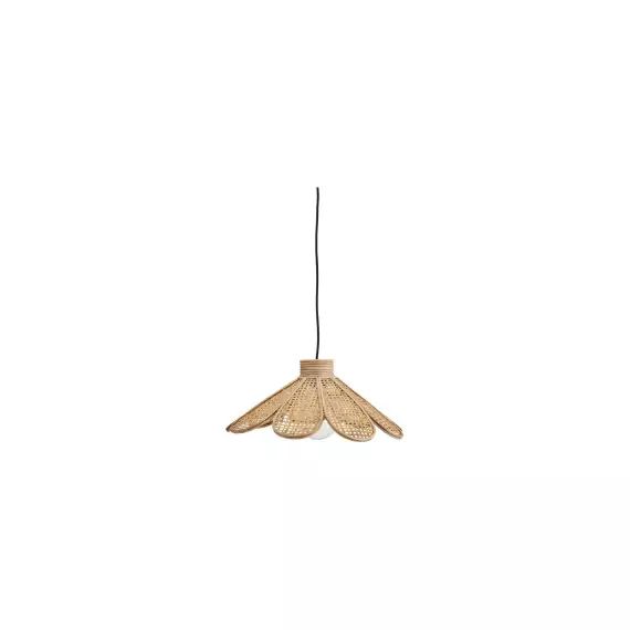 Lampe suspension en rotin
