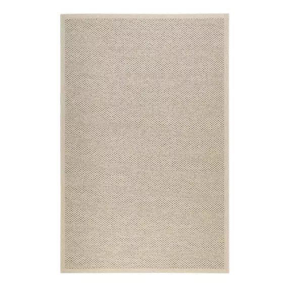 Tapis exterieur tissé plat motif gris et beige 80×300