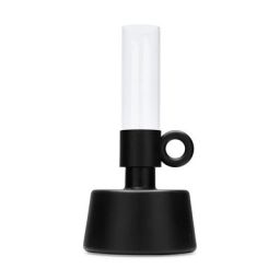 Lampe à huile d’extérieur Flamtastique en Métal, Polyéthylène recyclé – Couleur Noir – 83.78 x 83.78 x 115 cm