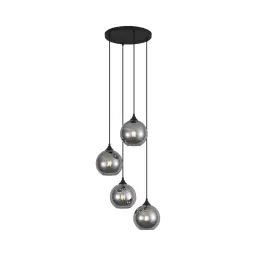 Suspension en verre gris