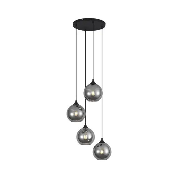 Suspension en verre gris